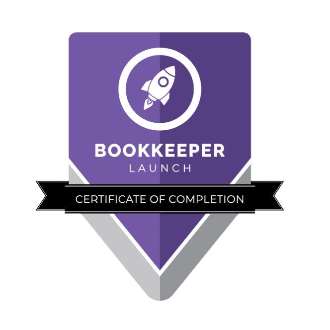 Bookkeeper Launch Certification Badge